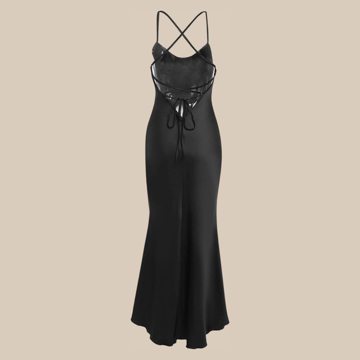 Anamorela Nude Luxe Satin Dress