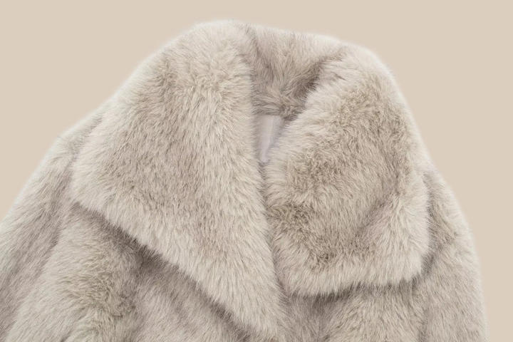 Anamorela Nude Luxe Statement Coat