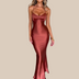 Anamorela Nude Luxe Satin Dress