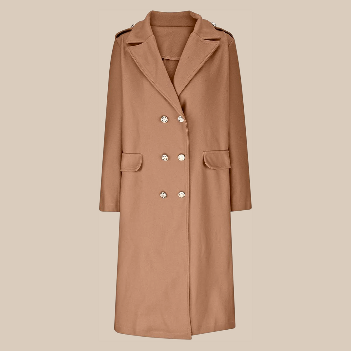 Anamorela Nude Luxe Trench Coat