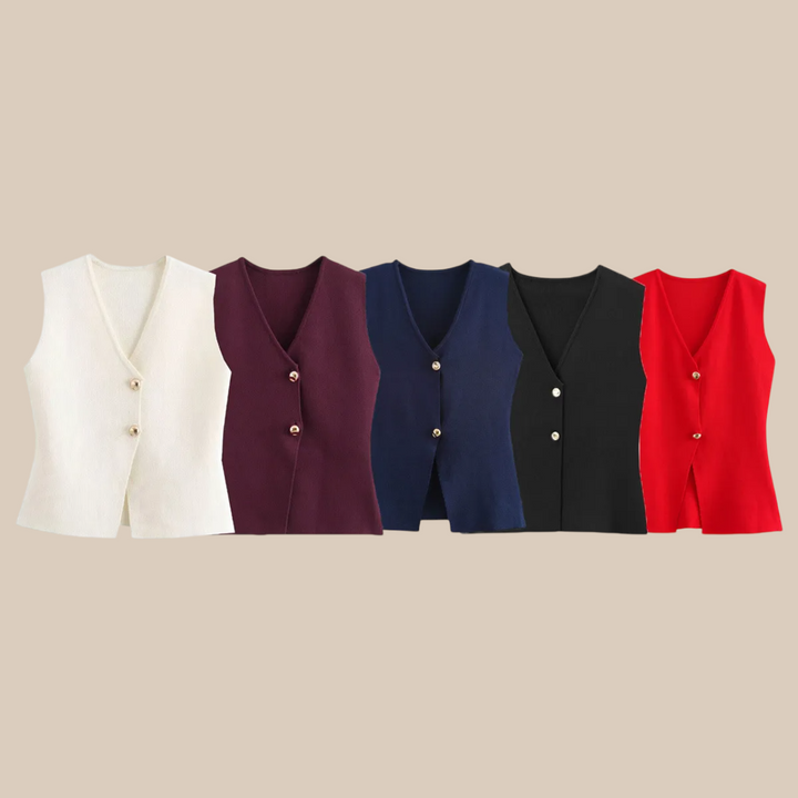 Anamorela Nude Luxe Cardigan Vest