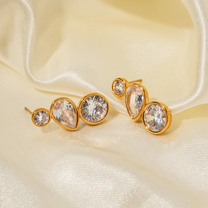 Anamorela Nude Luxe Drip Earrings