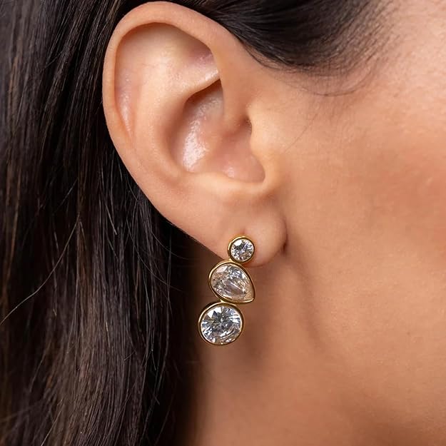 Anamorela Nude Luxe Drip Earrings