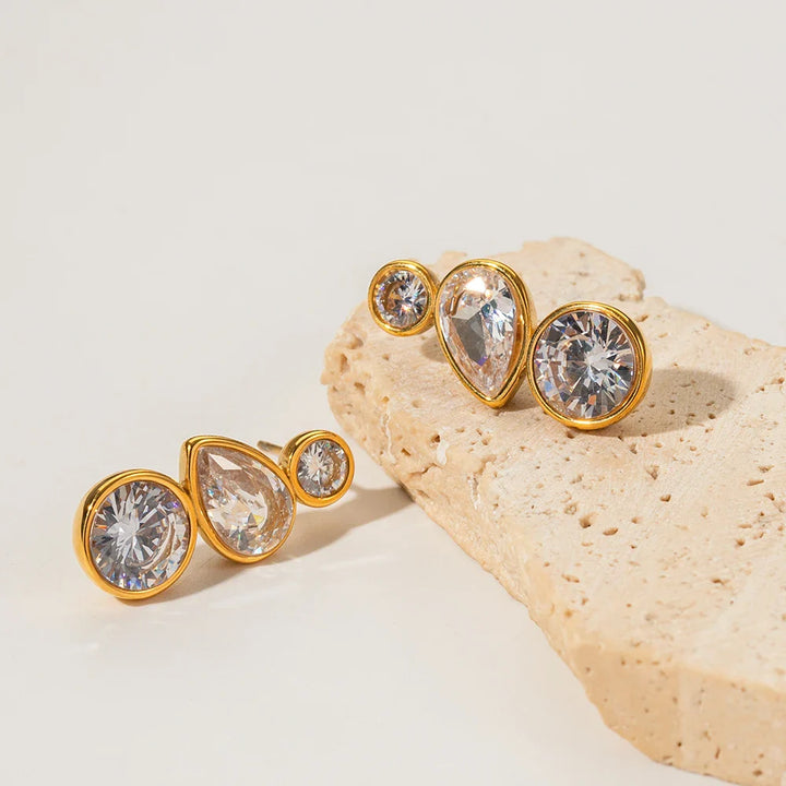 Anamorela Nude Luxe Drip Earrings