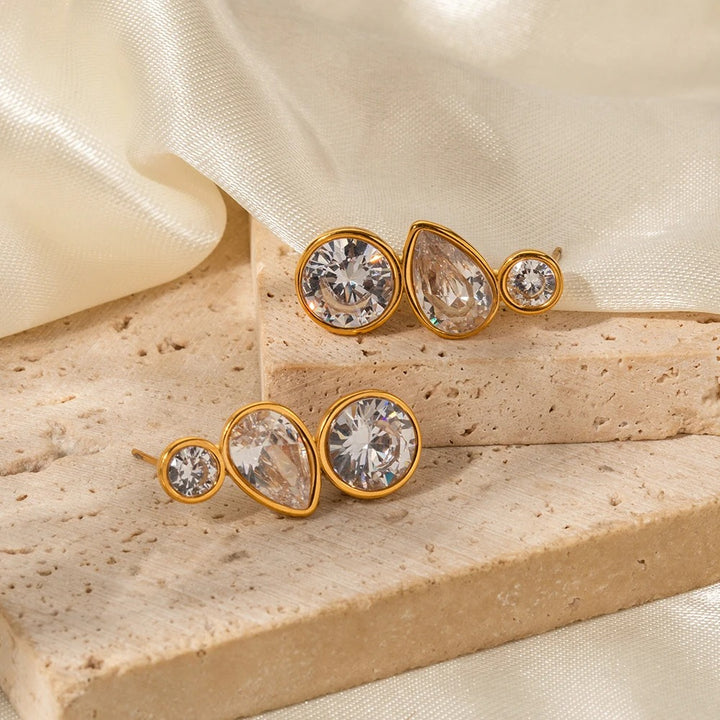 Anamorela Nude Luxe Drip Earrings
