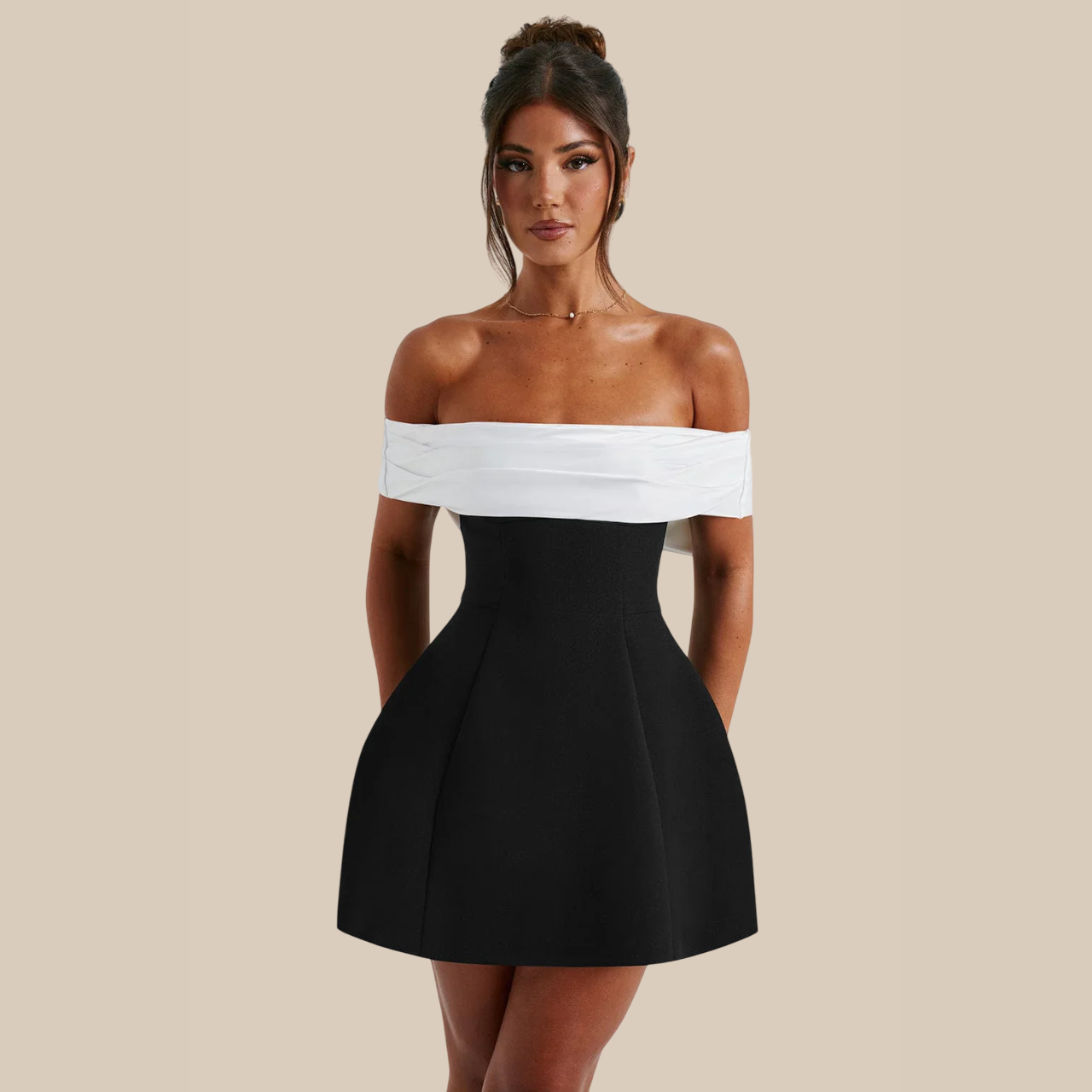 Anamorela Nude Luxe Bow Dress Qualis et opus Anamorela Nude Luxe Bow Dress Qualis et opus
