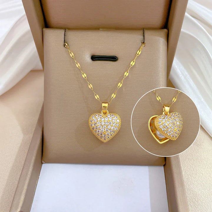 Anamorela Nude Luxe Love Pearl Necklace
